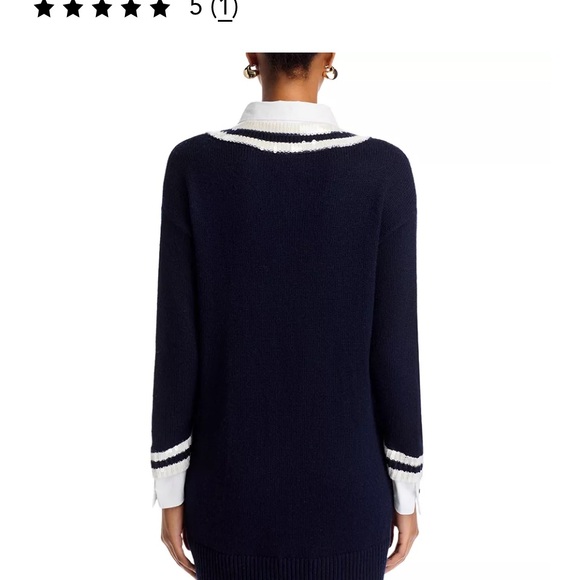 Cinq à Sept Santina Sequin Detail Layered Sweater Dress - Picture 10 of 11